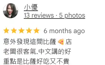 Customer review 15
